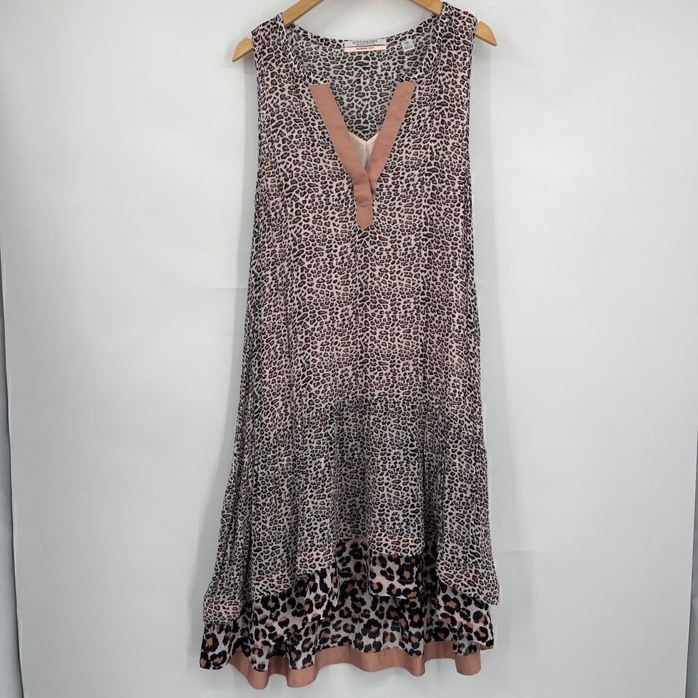 Scotch & Soda Women's Rainbow Heat Leopard Print Sleeveless Dress Size Medium